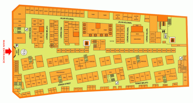 Floor plan of the current Central Market - Ground floor